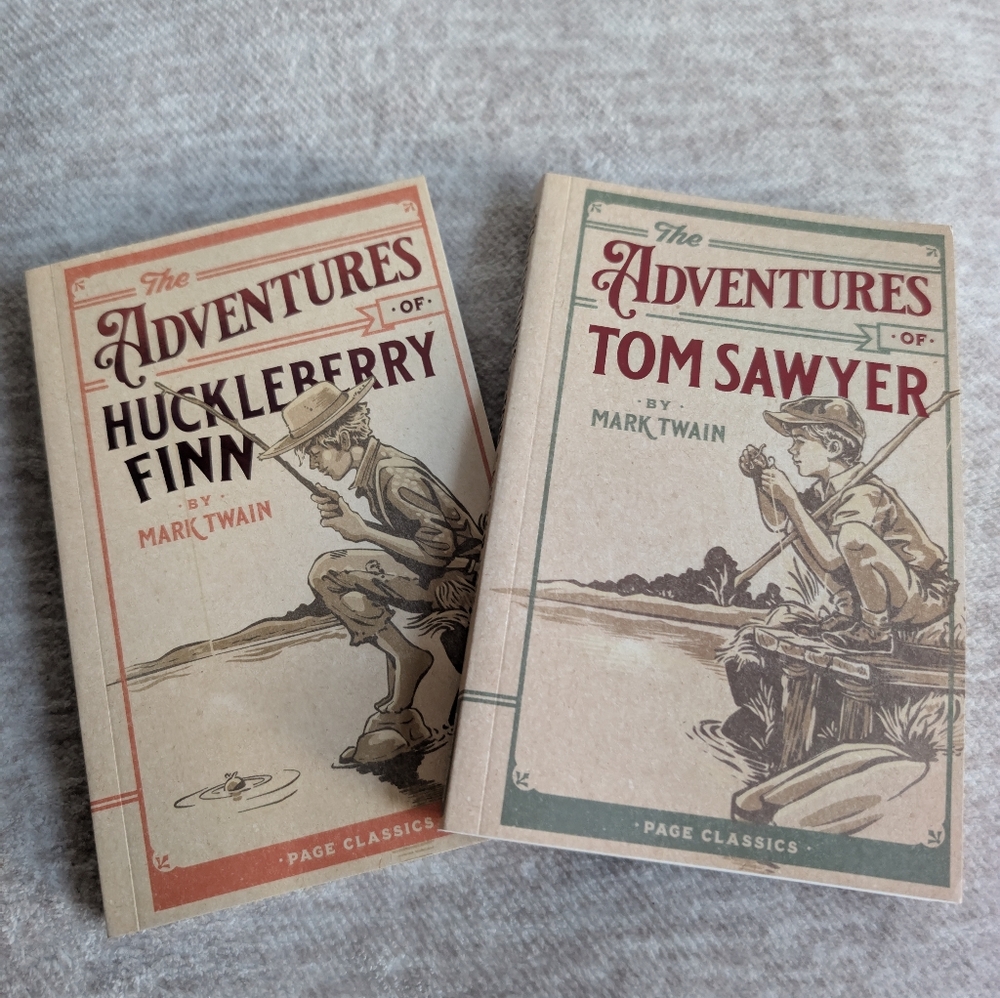 Book Bundle Of 2 Mark Twain NWT Tom Sawyer And Huckleberry Finn
